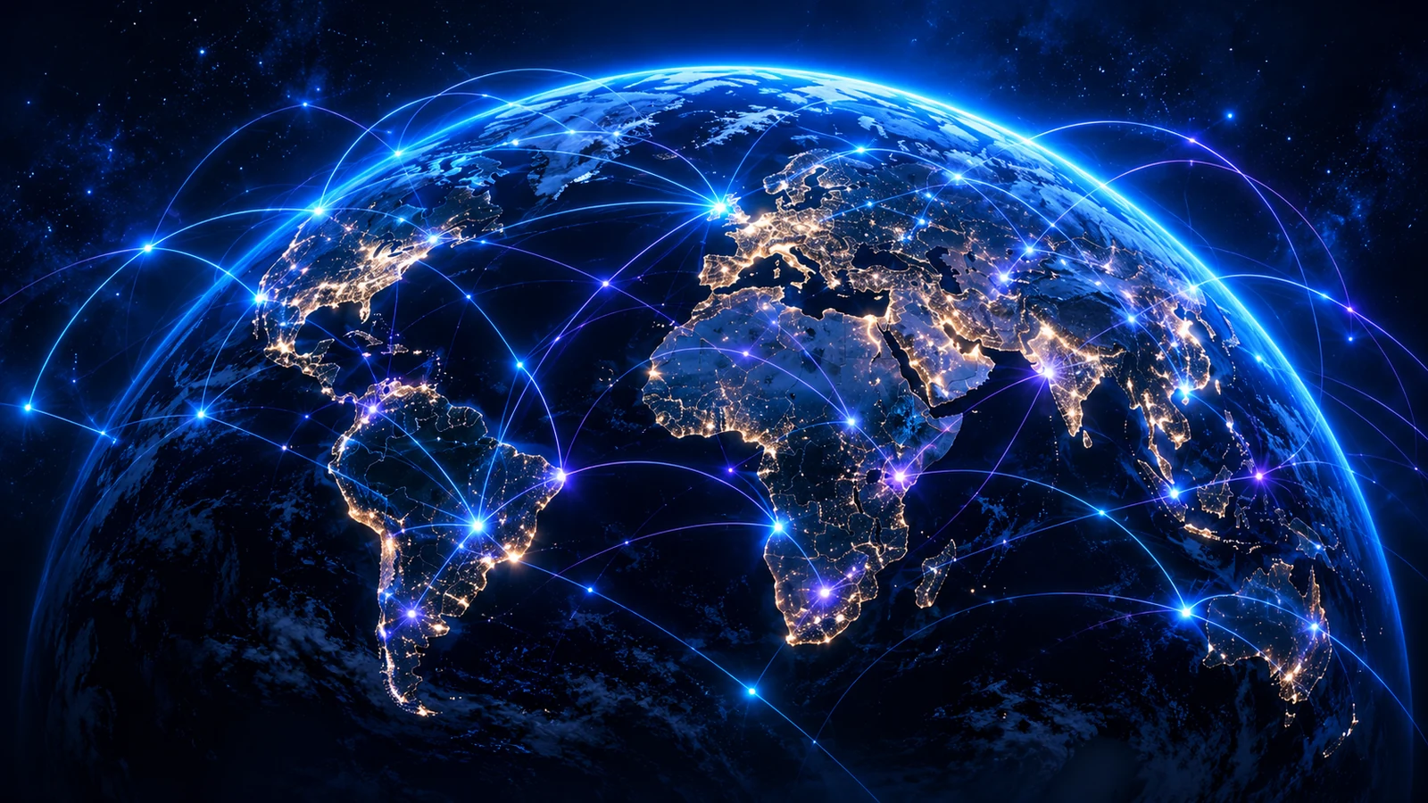 Connected global markets illustration